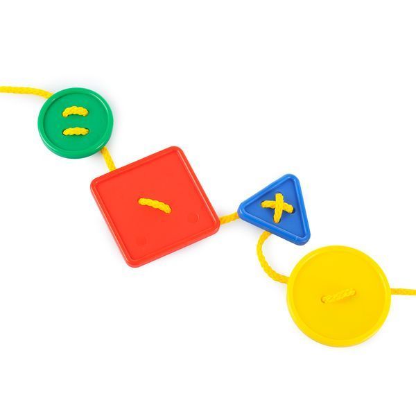 Шнурівка Ґудзики (48 ґудзиків, 10 карток) Edx Education 41015 фото