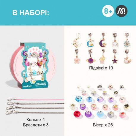 Дитячі прикраси Набір для створення браслетів Mideer Toys MD3334 фото