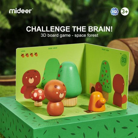 Просторова гра головоломка Ліс 3D Mideer Toys MD2190 фото