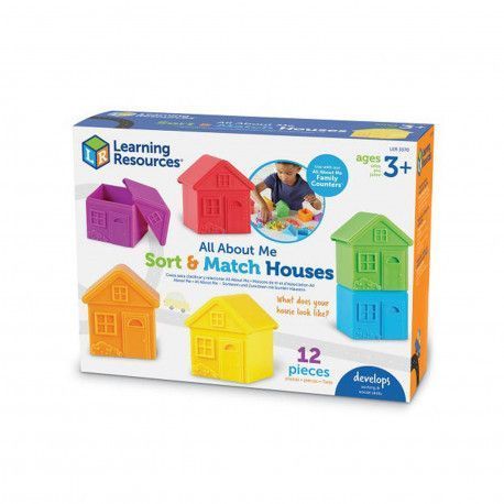 Набор Цветные домики (6 шт) Learning Resources LER3370 фото