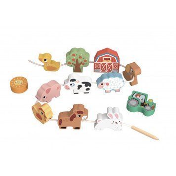 Перша шнурівка Ферма дерев'яна Tooky Toy TP512 фото