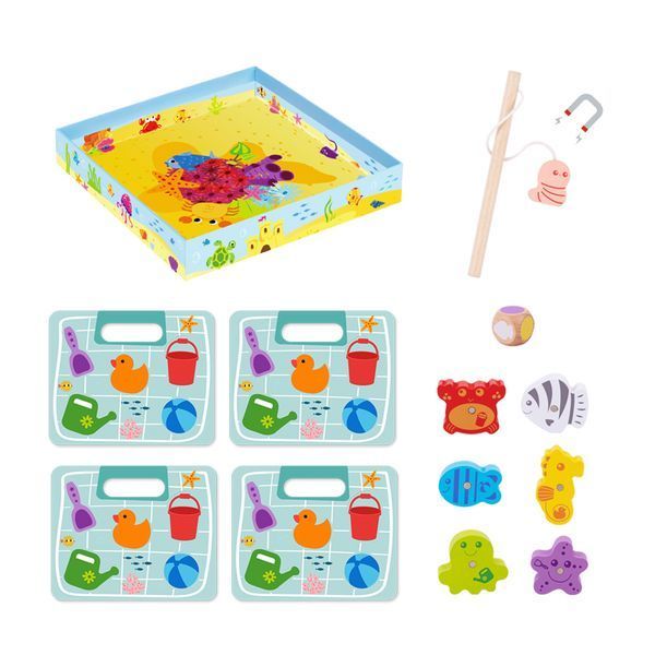 Магнітна гра рибалка 2 в 1 Tooky Toy TK347A фото
