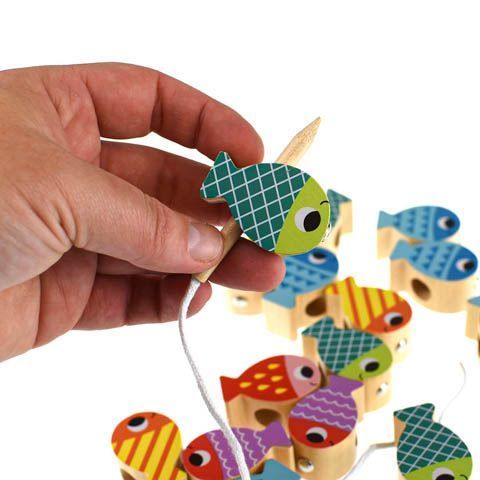 Развивающая игра 4 в 1 Кит (балансир, рыбалка, шнуровка, сортер) Tooky Toy TH698 фото