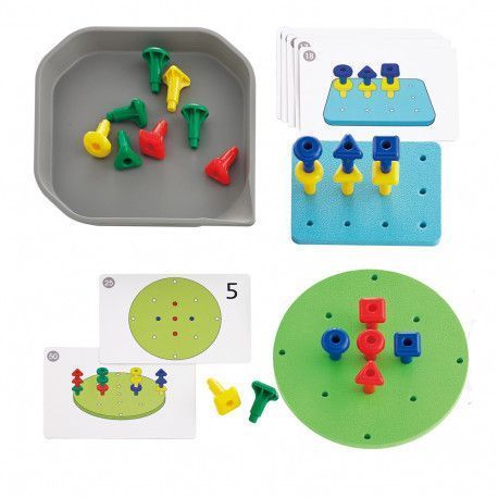 Набор Геометрические гвоздики FunPlay (24 шт) Edx Education 39482 фото