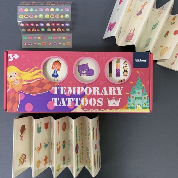 Дитячі тимчасові татуювання Казковий сад Mideer Toys MD4042 фото