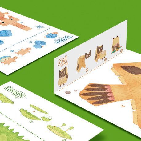 3D Оригами Животные (объемные фигурки) Mideer Toys MD4082 фото