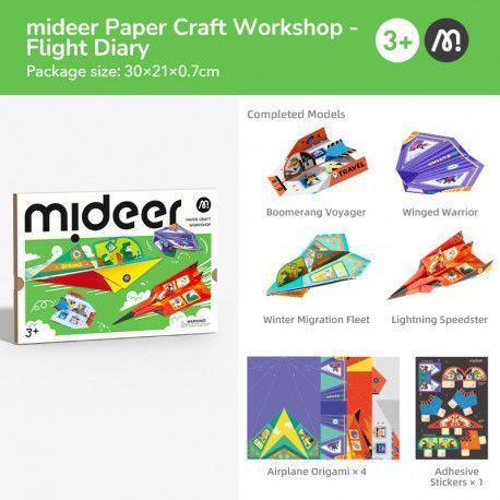 Оригами Дневник полетов &ndash; самолеты из бумаги без клея и ножниц Mideer Toys MD2305 фото