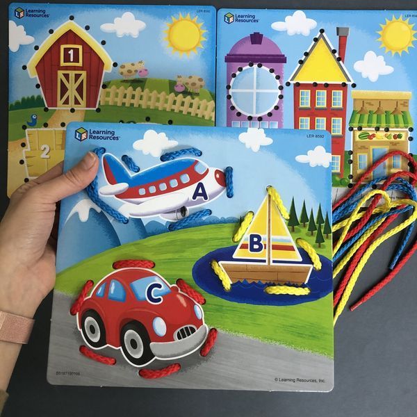 Шнуровка для малышей с шаблонами Learning Resources LER8592 фото