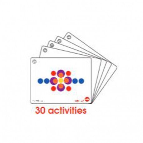 Игра занятие Яркие кружочки (84 элемента, 15 карточек) Edx Education 13383 фото