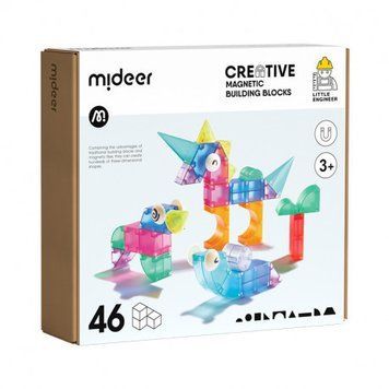 Конструктор Магнитные строительные блоки (46 дет) Mideer Toys MD1407 фото