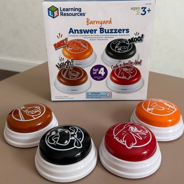 Кнопки Звуки тварин (4 шт) Learning Resources LER3775 фото