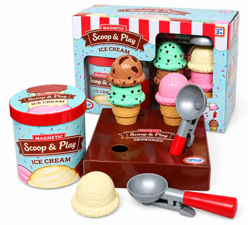 Магнитный набор Мороженое. Серия Соединяй и Миксуй Popular Playthings 64001 фото