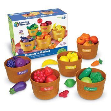 Игровой набор Фрукты и овощи в ведерках Learning Resources LER3060 фото