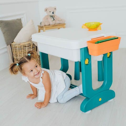 Дитячий багатофункціональний столик Трансформер 6 в 1 і стілець Poppet PP-004 фото