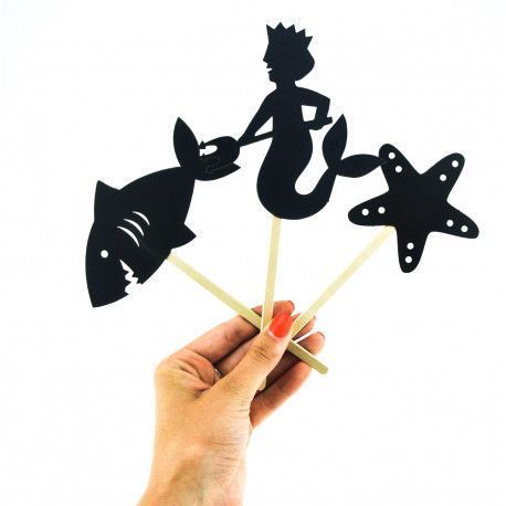 Набор фигурок для театра теней Русалочка Mideer Toys MD4035 фото