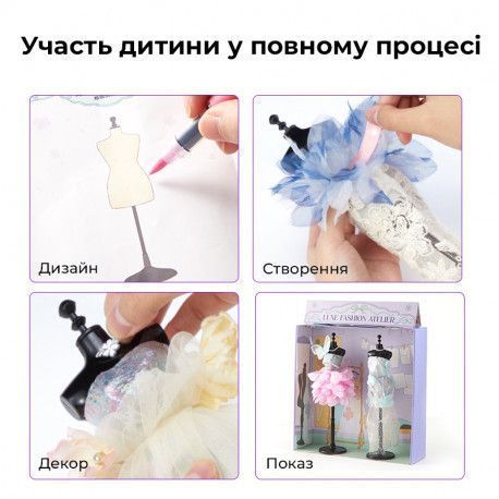 Набір зі створення суконь Ательє моди Люкс Творчий набір Зроби сам Mideer toys MD4321 фото