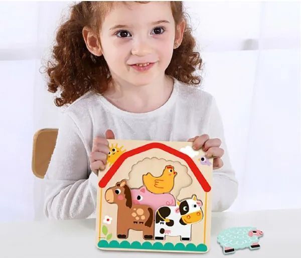 Багатошаровий пазл Ферма Tooky Toy TH623 фото