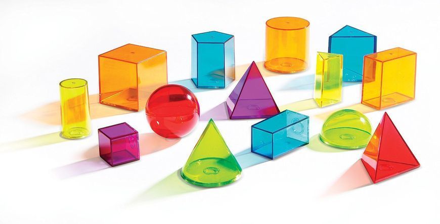 Набор геометрических фигур (14 шт) Learning Resources LER4331 фото