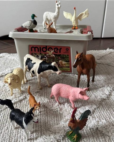 Набір реалістичних фігурок Ферма (11 шт) Mideer Toys MD2263 фото