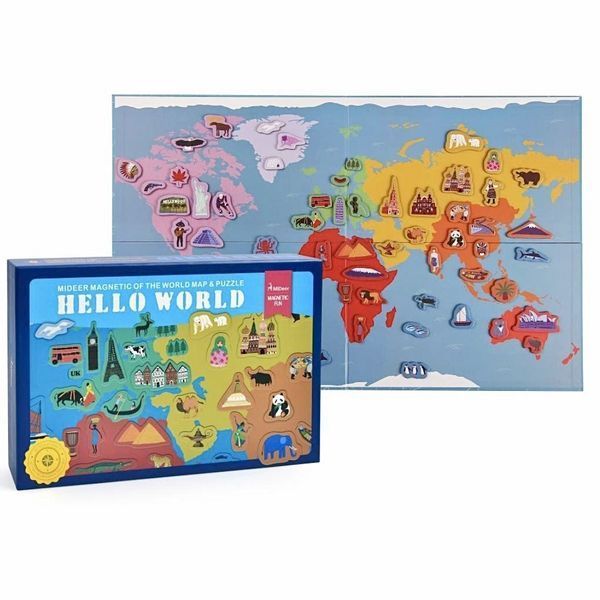 Магнітна книга Мапа світу Mideer Toys MD1018 фото