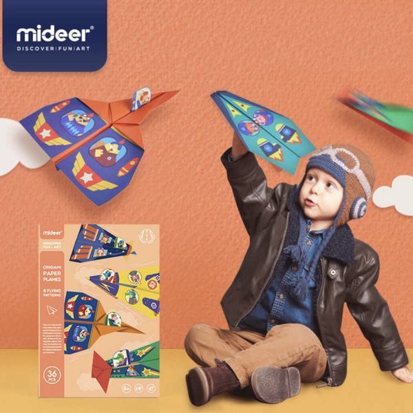 Набір для оригамі Паперові літачки Mideer Toys MD4097 фото