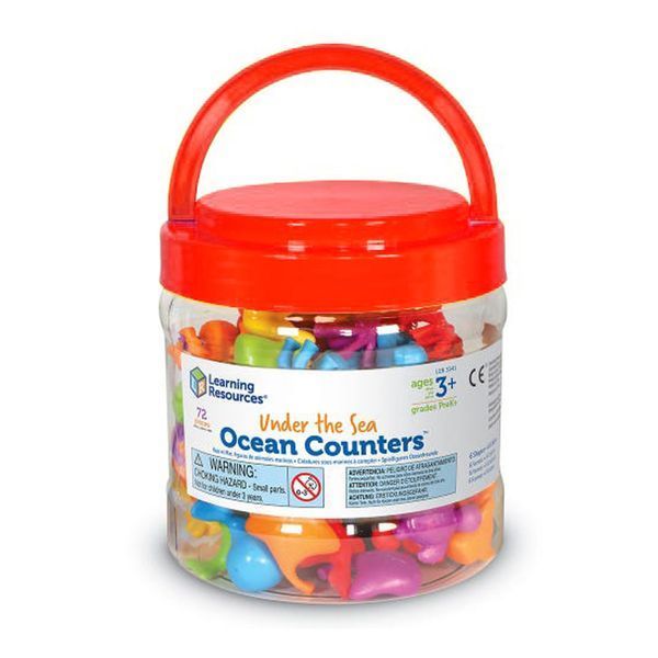 Фигурки Морские обитатели, в контейнере (72 шт) Learning Resources LER3341 фото
