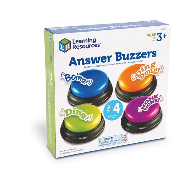 Набір звукових кнопок (4 шт) Learning Resources LER3774 фото