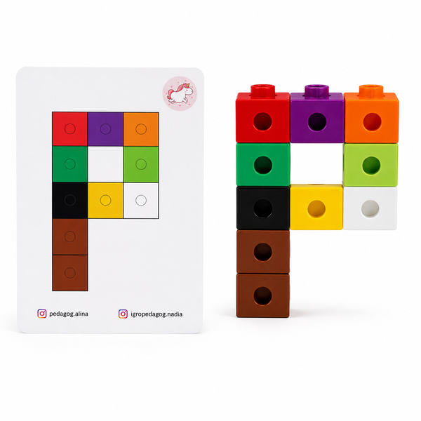 З'єнувальні кубики (100 штук) Learning Resources з картками LER7584-1003 фото