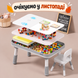 Дитячий багатофункціональний столик Активіті Грейсі 6 в 1 та стілець Poppet PP-018GR фото 1