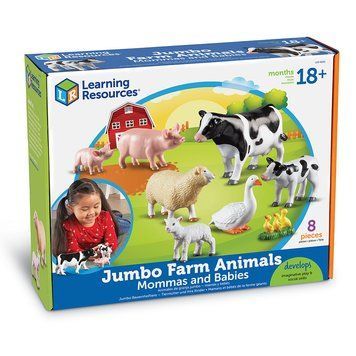 Ігровий набір Фігурки тварин ферми: мама та малюк Learning resources LER0835 фото
