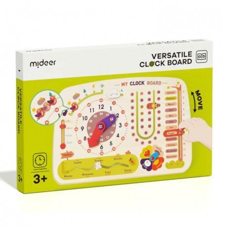 Навчальна дошка Вивчаємо час і погоду 8 в 1 Mideer Toys MD4251 фото