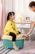 Ящик для хранения игрушек Утенок Блу на колесах, БОЛЬШОЙ (71 л) Poppet PP-001B-L фото 7