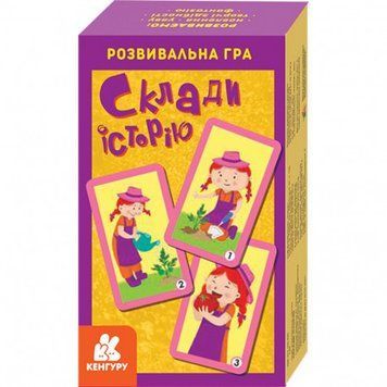 Розвиваюча мовна гра Склади історію (15 карток) Кенгуру КН901969У фото