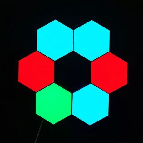 Сенсорные LED светильники шестиугольники (прикосновение или пульт) ST-077 фото