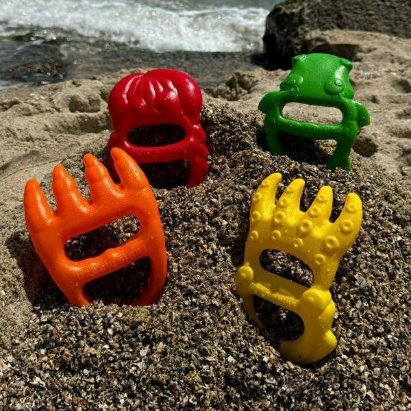 Набор для игры с песком звериные лопатки и грабли (4 шт) TW110 BCDE-43 фото