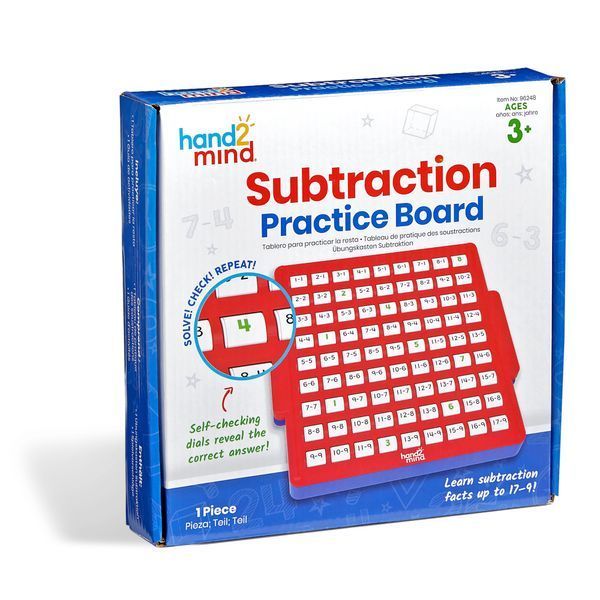 Математичний тренажер Віднімання з самоперевіркою Hand2mind (Learning Resources) 96248 фото