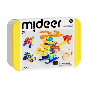 Детский конструктор с шуруповёртом Вертолёт Mideer toys MD1758 фото