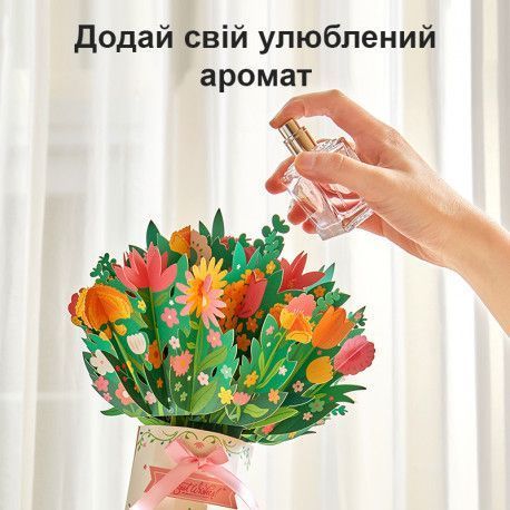 3D букет з паперовими квітами Mideer Toys творчий набір для дітей MD3379 фото